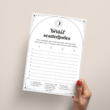 The Coven Theme Bridal Scattergories Game Download