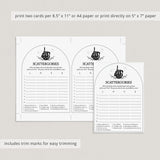 Dirty Bachelorette Scattergories Game Printable Bride or Die