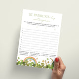 Printable St Patricks Day Party Game Scattergories