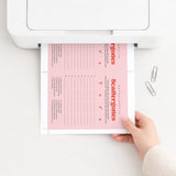 Bachelorette Scattergories Printable Game for Adults