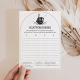 Dirty Bachelorette Scattergories Game Printable Bride or Die