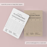Birthday Scattergories Categories Printable Game for Her