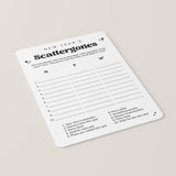 Black & White New Year's Game Scattergories Printable