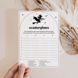 Witchy Bridal Shower Scattergories Game Digital Download