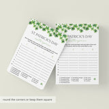 St Pattys Day Scattergories Printable