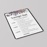 Halloween Bachelorette Party Activity Scavenger Hunt Printable