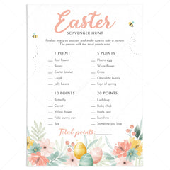 Easter Scavenger Hunt Printable by LittleSizzle