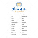 Chanukah Scavenger Hunt Printable by LittleSizzle