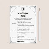 Hens Night Scavenger Hunt Game Printable Boho Celestial by LittleSizzle