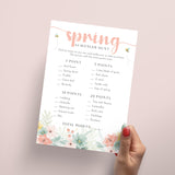 Spring Scavenger Hunt Printable