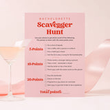 Pink Bachelorette Game Scavenger Hunt Printable