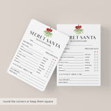 Printable Secret Santa Form Download