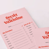 Secret Valentine Questionnaire Printable Valentine Gift Exchange