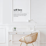 Self-Love Definition Print Instant Download