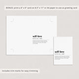 Self-Love Definition Print Instant Download
