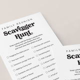 Family Reunion Party Game Selfie Scavenger Hunt Printable