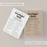 Family Reunion Party Game Selfie Scavenger Hunt Printable