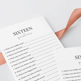 16th Birthday How Well Do You Know The Birthday Girl Game Printable