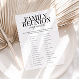 Family Reunion Song Match With Answer Key Printable