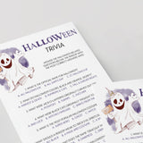 Printable Halloween Trivia for Family Instant Download