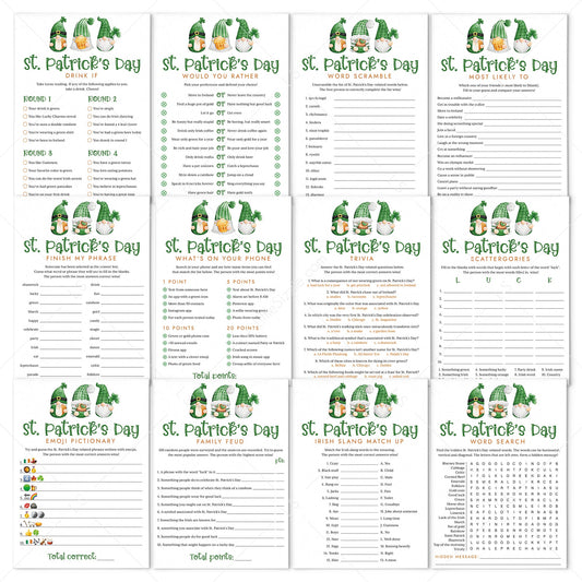 St Patrick's Day Party Game Bundle Printable by LittleSizzle