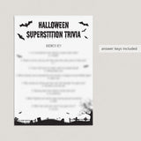 12 Black and White Halloween Party Games Printable