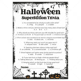 Halloween Superstitions Trivia Printable | Answers Included by LittleSizzle
