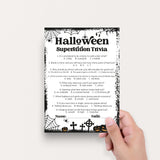 Halloween Superstitions Trivia Printable | Answers Included