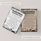 Halloween Superstitions Trivia Printable | Answers Included