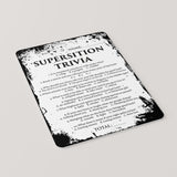 Superstition Trivia Game Printable PDF | Eerie Grunge