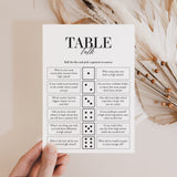 Class Reunion Icebreaker Questions Table Talk Dice Game Printable