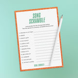 Showgirl Party Games Printable | Showgirl Era Themed Party Activities