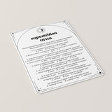 Superstitions Trivia Quiz Questions and Answers Printable