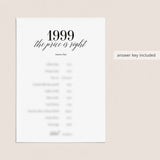 1999 The Price Is Right Game with Answers Printable
