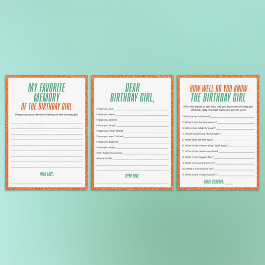 The Life of a Birthday Girl Cards Printables | In My Birthday Era by LittleSizzle