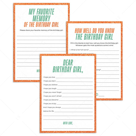 The Life of a Birthday Girl Cards Printables | In My Birthday Era by LittleSizzle