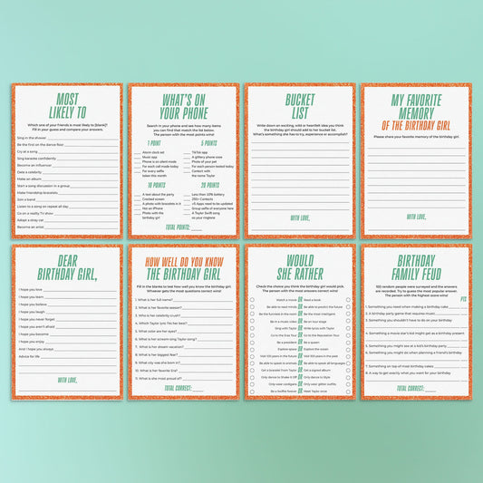The Life of a Birthday Girl Birthday Party | Showgirl Theme Birthday Games by LittleSizzle