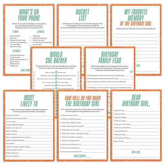 The Life of a Birthday Girl Birthday Party | Showgirl Theme Birthday Games by LittleSizzle