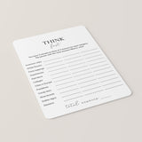 Printable Icebreaker Game Think Fast Instant Download