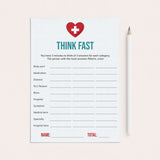 Medical Themed Think Fast Game Download by LittleSizzle