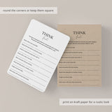 Book Club Think Fast Printable