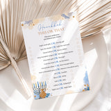 Fun Hanukkah This or That Questions for Family Printable