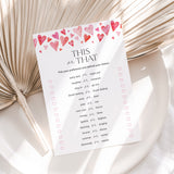 Pink Hearts Galentines Games Printable