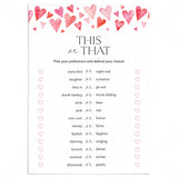 Easy Galentines Game This or That Printable PDF by LittleSizzle