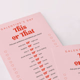 Pink and Red Retro Bold Galentine's Day Game This or That