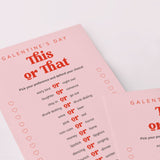 Pink and Red Galentines Day Games Printable