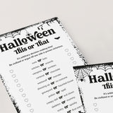 Halloween This or That Game for Families Printable