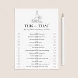 Wine Tasting Party This or That Questions Printable by LittleSizzle