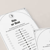 Halloween This or That Questions Sheet Printable