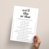 Book Club Ice Breaker Game This or That Printable